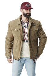 Veste Von Dutch en Velours Côtelé  Camel